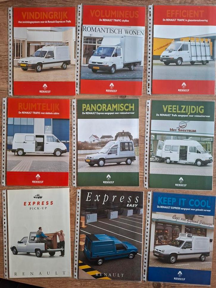 Renault Express & Trafic Brochures - Collectie, Boeken, Auto's | Folders en Tijdschriften, Zo goed als nieuw, Renault, Ophalen of Verzenden