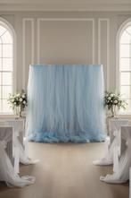 Mooie luxe tule backdrop te huur verkrijgbaar in div kleuren, Ophalen, Nieuw, Versiering, Geboorte of Huwelijk