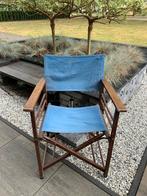 Regisseursstoel, safari stoel, houten regisseursstoel, stof, Ophalen, Gebruikt, Hout