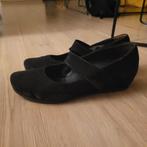 Paul green suede zwart met doorlopende hak mt 41, Schoenen met lage hakken, Zwart, Ophalen of Verzenden, Paul Green