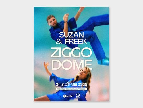 2x goedkope Suzan & Freek kaartjes Ziggo za 31mei €90 totaal, Tickets en Kaartjes, Concerten | Pop, Twee personen, Mei