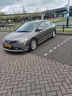 Honda Civic 1.3 Vtec Hybrid 4DR C-tr. 2008 Grijs met Pakket, Origineel Nederlands, Te koop, Zilver of Grijs, 5 stoelen