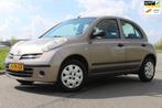 Nissan Micra 1.2 Visia 65 pk | APK T/M 2-12-2025 | AIRCO | E, Auto's, Nissan, Stof, Gebruikt, Zwart, 4 cilinders