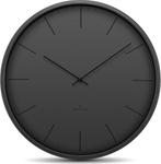 Huygens Tone Wandklok Zwart 45cm - Nieuw in doos!, Ophalen of Verzenden, Nieuw, Analoog, Wandklok