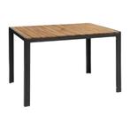 tuintafel acacia met staal 120x80cm, Tuin en Terras, Tuintafels, Ophalen, Nieuw, Rechthoekig, Hout
