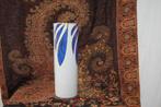 Cilinder / Bloemen Vaas, Blauw, Ophalen of Verzenden, Minder dan 50 cm, Glas