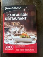 WONDERBOX cadeaubon EUR 250, Eén persoon, Cadeaubon