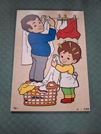 Rolf Puzzel - Wassen Ophangen - Nieuw, 2 tot 4 jaar, Nieuw, Van hout, Meer dan 50 stukjes