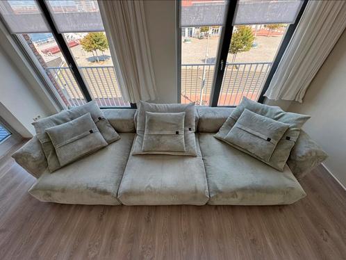 Vetsak Modulaire Bank - Duck Egg Velours, 3Zits, Umbouwbaar, Huis en Inrichting, Banken | Sofa's en Chaises Longues, Zo goed als nieuw