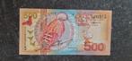 Suriname 500 gulden 2000 UNC ( Mooi biljet! )., Ophalen of Verzenden, Noord-Amerika