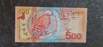 Suriname 500 gulden 2000 UNC ( Mooi biljet! ). beschikbaar voor biedingen