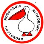 Sticker bloeddonor (5) Rode Kruis bloedbank Rotterdam, Verzamelen, Verzenden, Zo goed als nieuw, Overige typen