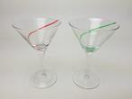 Swirline martini glazen 2 stuks, Verzamelen, Ophalen of Verzenden, Zo goed als nieuw, Bierglas