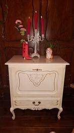 Queen ann kastje wit vintage dressoir ladekast klepkast, Antiek en Kunst, Ophalen