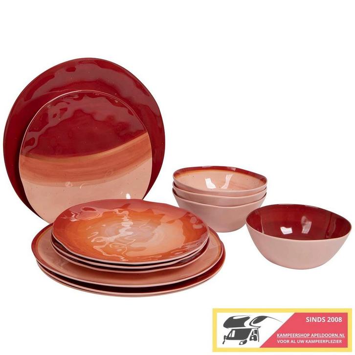 Bo-Camp servies halo Terra, Caravans en Kamperen, Caravan accessoires, Nieuw, Ophalen of Verzenden