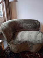 2x WOOOD Stone fauteuil warmgroen, Huis en Inrichting, Fauteuils, Ophalen, Zo goed als nieuw, Minder dan 75 cm, 50 tot 75 cm