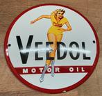 Emaille bordje VEEDOL motor oil, Verzamelen, Merken en Reclamevoorwerpen, Ophalen of Verzenden, Gebruikt, Reclamebord