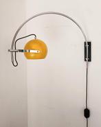 Space Age Booglamp / Wandlamp 1970's, Ophalen, Gebruikt, Metaal, Mid Century Modern Design