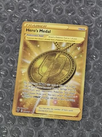 Gold Hero's Medal 201/185 Vivid Voltage Sword & Shield beschikbaar voor biedingen
