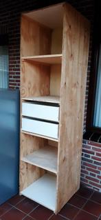 Houten  open  kast met laden, Huis en Inrichting, Kasten | Overige, Ophalen, Gebruikt