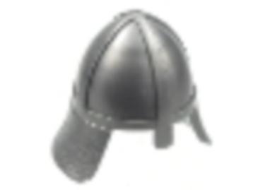 Lego Castle Helmen 2x Soldaat Helm Flat Silver 3844 (NIEUW) beschikbaar voor biedingen