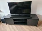 Tv meubel in zwart, Huis en Inrichting, Kasten | Televisiemeubels, Minder dan 100 cm, 25 tot 50 cm, Gebruikt, Metaal