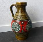 Bay Keramik 211-35 vintage vaas rood vloervaas West-Germany, Huis en Inrichting, Woonaccessoires | Vazen, Gebruikt, Aardewerk of Porselein