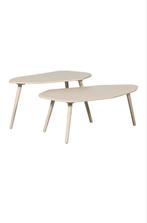 Beige salontafels woood, Ophalen, Rond, Zo goed als nieuw, Minder dan 100 cm