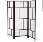 RISÖR Scheidingswand - Wit/Zwart - 216x185 cm, Ophalen, Zo goed als nieuw