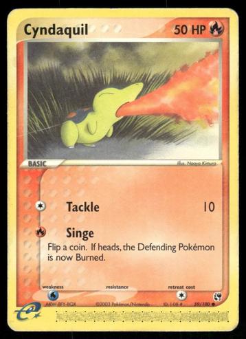 Cyndaquil 59/100 - Sandstorm beschikbaar voor biedingen