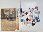 Koningshuis lepeltjes, speltjes en krantenartikel, Ophalen of Verzenden, Gebruikt, Nederland, Kaart, Foto of Prent