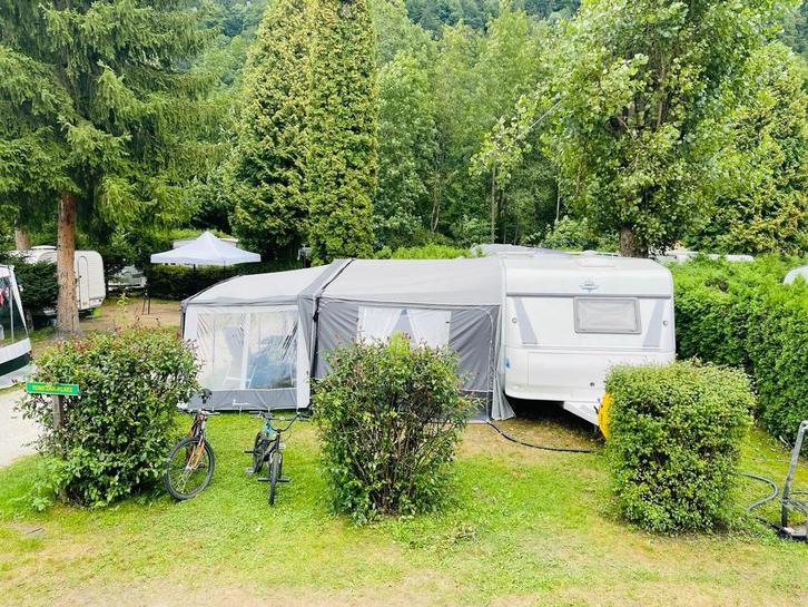 Hobby Exclusive 560 KMFE model 2000 stapelbed, Caravans en Kamperen, Caravans, Particulier, Rondzit, Hobby, Luifel, Ophalen
