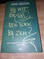 Wie heeft er wel een boek bij zich? Johan Goossens, Boeken, Humor, Verzenden, Zo goed als nieuw