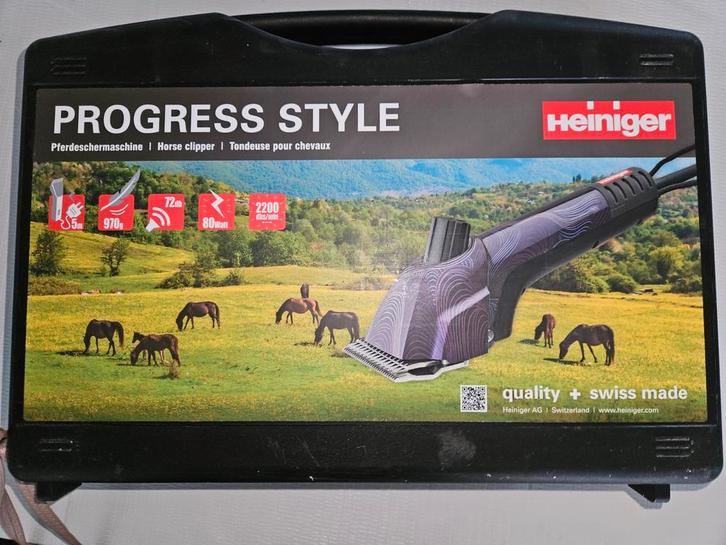 Scheermachine Heiniger progress style, Dieren en Toebehoren, Paarden en Pony's | Verzorgingsproducten, Zo goed als nieuw, Ophalen of Verzenden