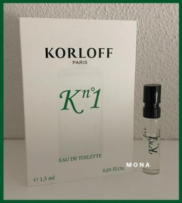 K No.1 parfum sample proefje tester monster beschikbaar voor biedingen