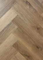 30m2 eiken visgraat PVC vloer Brussel dryback te koop!, Bruin, Overige typen, Nieuw, Ophalen of Verzenden