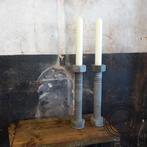 Kandelaar Set Industrieel Bout & Moer Zwaar Techniek, Antiek en Kunst, Ophalen, Overige materialen
