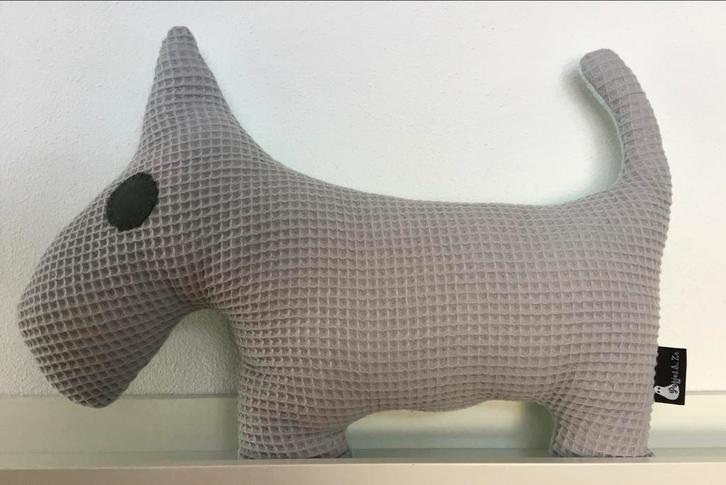 Knuffel Hond Wafelstof - Zacht & Lief!, Kinderen en Baby's, Speelgoed | Knuffels en Pluche, Nieuw, Hond, Ophalen of Verzenden