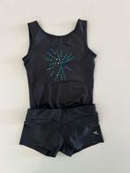 Turnpakje en turnbroekje * maat 128, Sport en Fitness, Turnen, Gebruikt, Zwart, Turnpak(je), Kindermaat 122 t/m 140