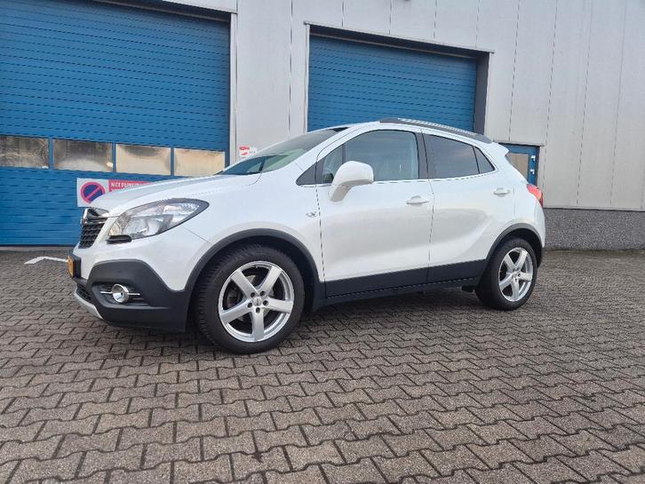 Opel Mokka 1.4 Turbo 16V S&S 103KW H6 2015 Wit, Trekhaak, Auto's, Opel, Bedrijf, Mokka, ABS, Achteruitrijcamera, Airbags, Airconditioning