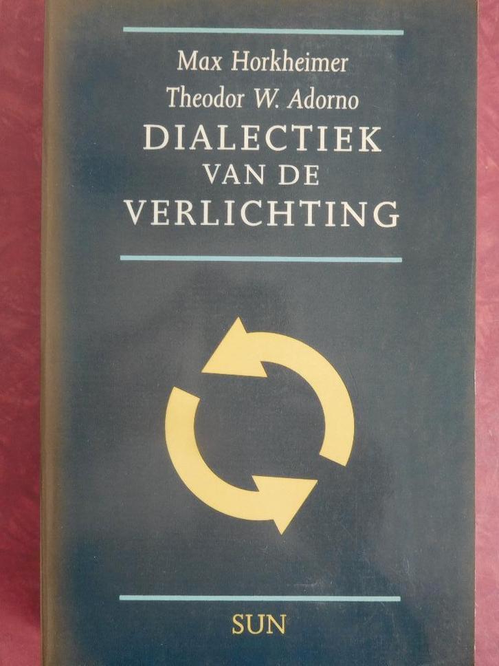 Dialectiek van de verlichting Horkheimer Adorno, Boeken, Filosofie, Zo goed als nieuw, Ophalen of Verzenden
