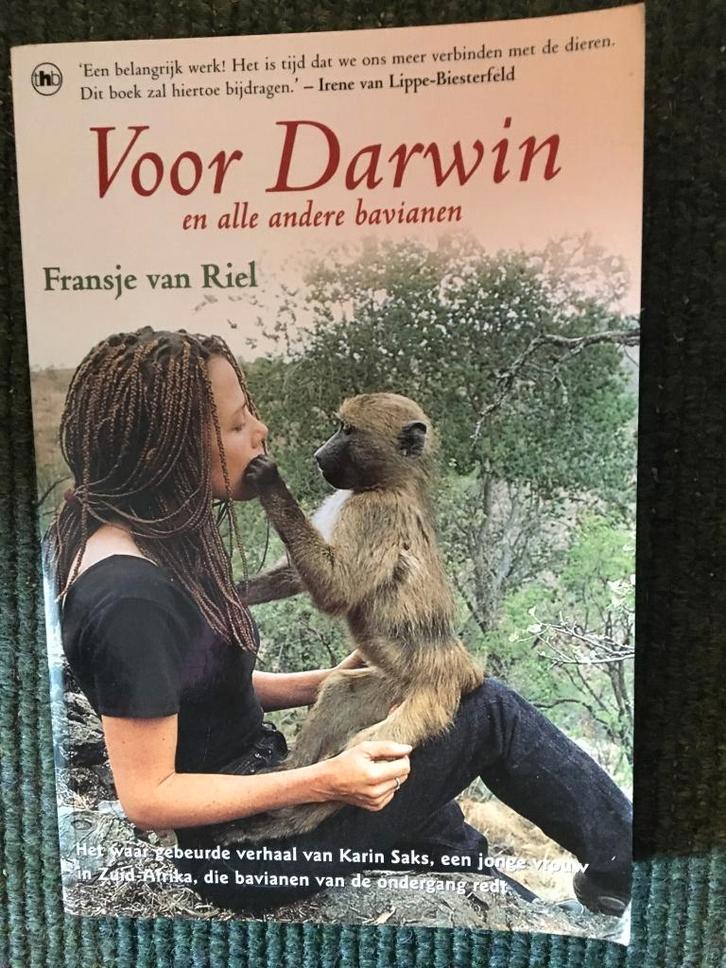 Voor Darwin; door Fransje van Riel #Afrika #Dieren, Boeken, Reisverhalen, Zo goed als nieuw, Afrika, Ophalen of Verzenden