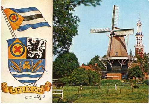 (GN138) Ansichtkaart Spijk molen Ceres 1983 NH Kerk, Verzamelen, Ansichtkaarten | Nederland, Gelopen, Groningen, 1980 tot heden