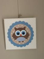 Set schilderijtjes en lamp uil babykamer kinderkamer, Ophalen, Zo goed als nieuw, Lamp