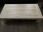 Salontafel, zwaar, licht eiken, 140x71x35, Ophalen, Gebruikt, 100 tot 150 cm, Eikenhout