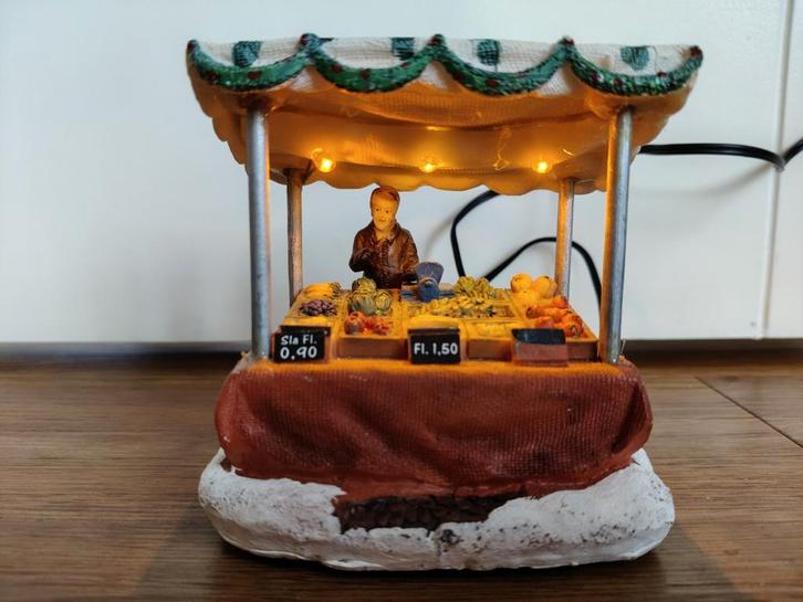 Groentekraam Typisch Holland kerstdorp, Diversen, Kerst, Zo goed als nieuw, Ophalen of Verzenden