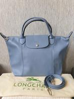 Longchamp Tas Medium Grijsblauw, Blauw, Ophalen of Verzenden, Zo goed als nieuw