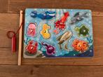 Magneet Puzzel met Vishengel - Dieren, 2 tot 4 jaar, Gebruikt, 10 tot 50 stukjes, Ophalen of Verzenden