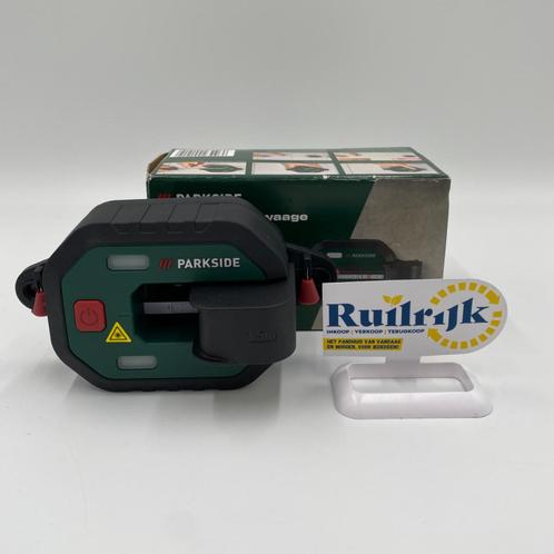 PARKSIDE Laser-waterpas met meetlint - Zgan in doos, Doe-het-zelf en Verbouw, Meetapparatuur, Zo goed als nieuw