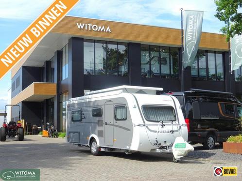 Eriba Feeling 442 super compleet, Caravans en Kamperen, Caravans, tot en met 3, 1000 - 1250 kg, Standaardzit, Eriba, 2 aparte bedden